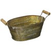 K-I GREENHOUSE Antique Tin Pot 2365-C