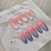 Shy Cheek Gradient Nail – Short Coffin / 수줍은 치크