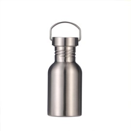 CDJ 17 oz Single Walled Stainless Steel Leak Proof Sports Water Bottle 18/8(304) metal water bottle for Cyclists, Runners, Hikers, Beach Goers, Picnics, Camping - BPA Free