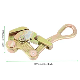 MAHIONG 1T 2204 Lbs Cable Grip Puller, Tension Wire Grip Pulling Tool with Swing Latch, Wire Rope Jaw Puller for Tightening Wire Rope, Cable Size Range 1/10 Inch to 4/5 Inch