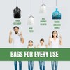 Plasticplace 65 Gallon Recycling Trash Bags │1.5 Mil │ Blue