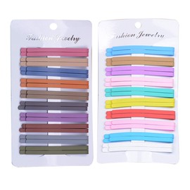 40Pcs 2.36" Fashion Rainbow Colored Hair Clips Barrettes Metal Bobby Pin Decorations Hair Pin for Lady Women Girls