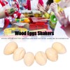 Wood Eggs Shakers Set Natural Wooden Egg Rattle Musical Percussion