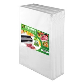ATSAMFR 4mil100 Quart Size 8x12Inch Vacuum Sealer Food Bags with BPA Free,Heavy Duty,Great for Vac Storage or Sous Vide Cooking
