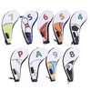 9pcs Golf Head Covers Set Zipper Golf Club Iron Head