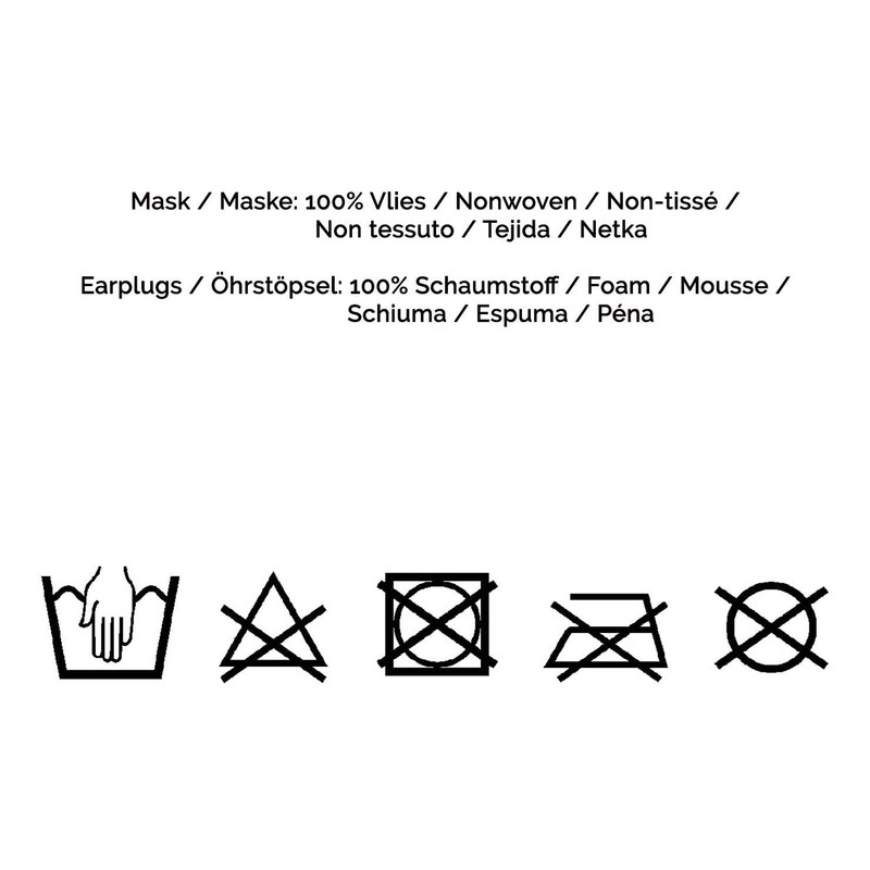 Zollner24 Schlafmaske 3D mit 2 Paar Ohrstöpsel und Aufbewahrungsbeutel, schwarz