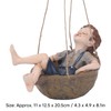 Hanging Boy Statue Hand Painted Rainproof Windproof Resin Outdoor Hanging