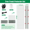 UQM 48 Inch Tree Trunk Protector, 12 Pcs Metal Tree