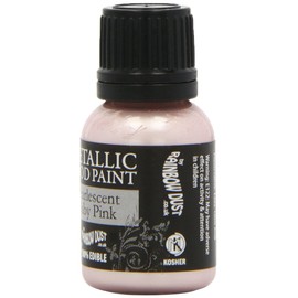 RAINBOW DUST Pearl Food Colouring, Edible Paint in Pearlescent Colours, Ready to Use, Easy to Apply, Create Cakes & Cupcakes with an Indulgent Shimmer - Baby Pink 25g