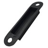 Door Latch Keep Strike Dust Box Black Plastic Large 115mm