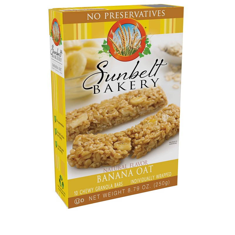 Sunbelt Bakery Banana Oat Chewy Granola Bars, 120-0.9 OZ Bars