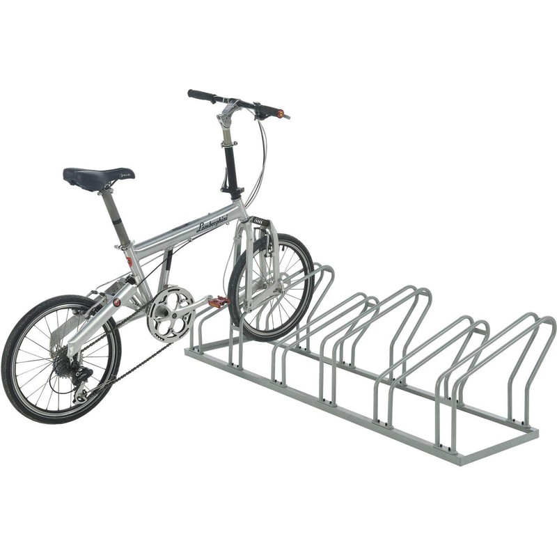 Global Industrial Low Profile Bike Rack, Single Sided Version, 6-Bike