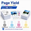 Kienul LC65 XL Ink Cartridges High-Yield Replacement for Brother LC65XL