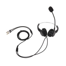 Call Center Headset Dual 3.5mm Plug Hearing Protection Noise Cancelling Mic Computer Headset