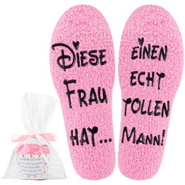 Jeasona Wedding Anniversary Gifts for Women Socks Couple Gifts for Partner Birthday Gift for Women Gift Wife Gift Ideas for My Girlfriend Anniversary Valentine's Day for Her, Pink-Woman