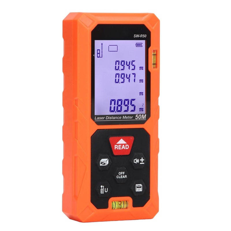 Handheld Laser Distance Meter High Accuracy Double Sensing Holes Digital