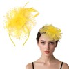 choyaxo Fascinators Hat Cocktail Hat Feathers Veil Headband with Hair