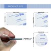 90 Pcs Strong Double Sided Tape Rectangle Round Removable Double