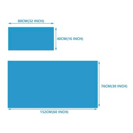 Microfiber Quick-Dry Sports Towel, 15.7x31.5 Inches for Gym Yoga Camping (Blue, 40x80cm)