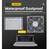 SXDOOL #803 White 150x150mm Enclosure Cabinet Ventilator Filter Kit with