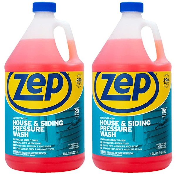 Zep House and Siding Pressure Wash Cleaner Concentrate - 1 Gallon (Case of 2) ZUVWS128 - Construction Grade