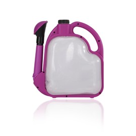 YOPIWI Foldable Watering Can 0.8 Gallon Transparent Plastic with Long Spout & Ergonomic Handle, Compact for Indoor Outdoor Plants（Purple）