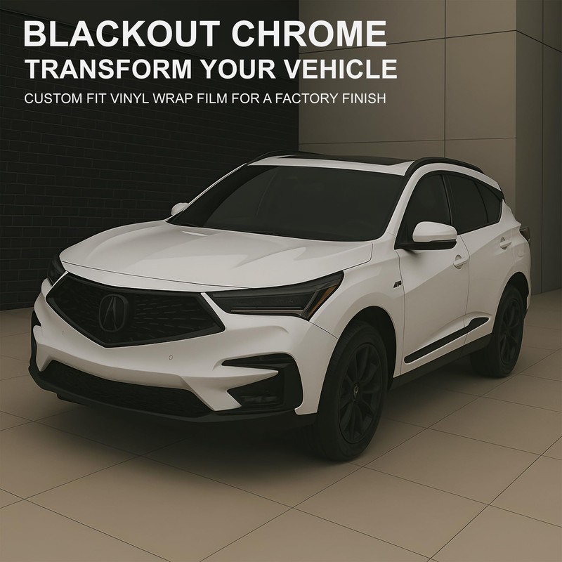 BOGAR TECH DESIGNS Side Window Chrome Delete Overlay Compatible with