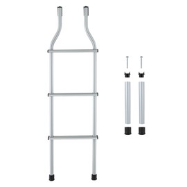RecPro RV Universal Ladder Extension for Exterior Ladders | 3 Step 48" Tall (Silver)