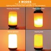 Bitrue LED Flame Light Bulbs, 4 Modes Green Flame Effect