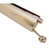 Horse Saddle Flask Brown Leather complete with stainless steel baton