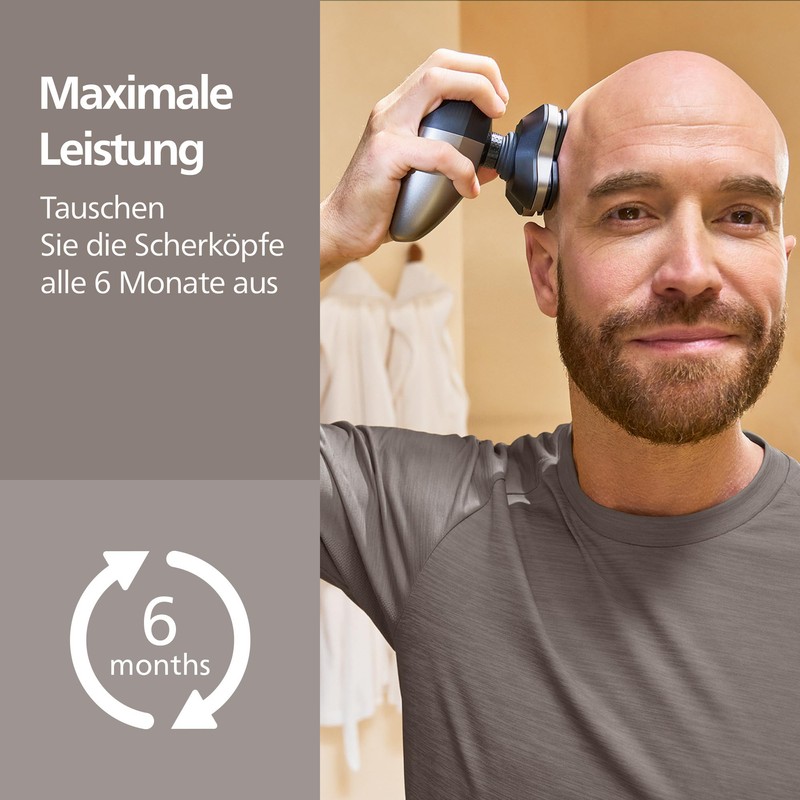 Philips Genuine Replacement Shaving Heads Compatible with Philips Head Shaver