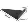 Black Shelf Bracket , 4 Pcs 6" ,Shelf Supports -