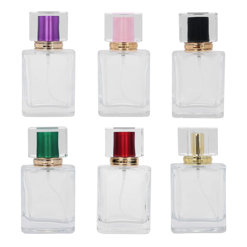 Sonew 6PCS 50ml Glass Spray Bottles, Refillable Perfume Bottles Perfume