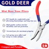 GOLD DEER Mini Bent Nose Pliers Mini Bent Nose Pliers