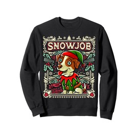 Jack Russell Terrier Snow Dog Christmas Santa Claus Elf Sweatshirt
