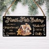 "North Pole Bakery" Christmas Plaque - Festive Gingerbread House Sign