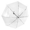 Haofy Portable Fashionable Transparent Automatic Three Folds Folding Rain Umbrella