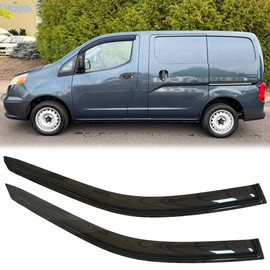 2pcs Original Shatterproof Rainproof Side Window Wind Deflectors for 2014-2019 Nissan NV200 Taxi/City Express,Rain Guards,Nice Looking Window Visors for Cars,Vent Deflector 92523