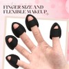 Gerrii 72 Pcs Finger Powder Puff Mini Makeup Sponge Soft