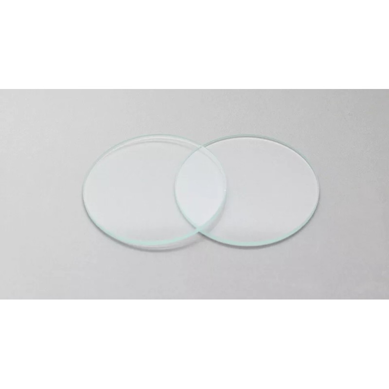 rayovac 2" glass flashlight lens,50.8mm x 2mm thickness(lot of 2)