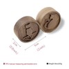Essential Oil Diffuser, 2 Pieces Pack Wooden Aromatherapy Round Car