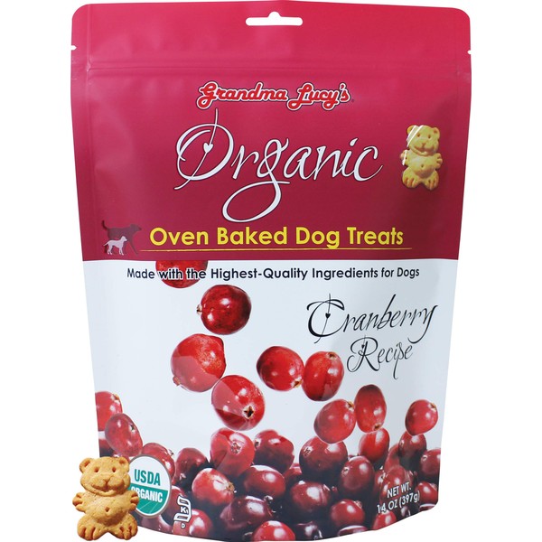 Grandma Lucy's Organic Oven Baked Dog Treats - Cranberry, 14 oz