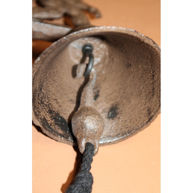 Cast Iron Big Foot Outdoor Entryway Bell, Legendary Mythical Creature
