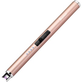 SUPRUS Electric Lighter Candle Type C Rechargeable Champagne Gold