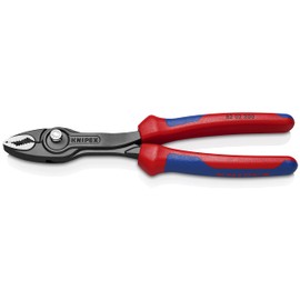 Knipex TwinGrip Slip Joint Pliers black atramentized, with multi-component grips 200 mm 82 02 200