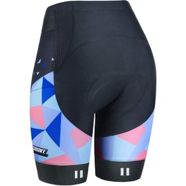 Eco-daily Cycling Shorts for Women Padded Bike Shorts with 3D Padding Biking Bicycle Shorts Pockets for Women Pink