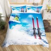 Teens’ Ski Bed Blanket, Skier, Skiing in High Mountains, Extreme