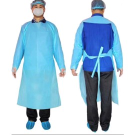 CPE 35 GSM GSM CPE 35 Isolation Gowns With Thumb Hole Protective Suit Disposable Pack of 20