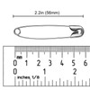 A+DAY Large Safety Pins 2.2 Inch (56mm), Size 4, 80-Count,