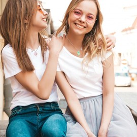 Best Friend Necklace Fox Necklace Bff Necklace for 2/3 Matching Friendship Necklace for 2 Girls Sister Birthday Christmas Gifts
